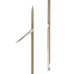 Picasso Gold Spring Steel Round Finned Notch Spears for Speargun