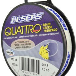 Quattro Braided Low Visibility Coloured Fishing Lines