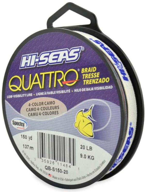 Quattro Braided Low Visibility Coloured Fishing Lines