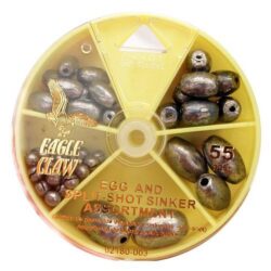 Eagle Claw Egg and Split-Shot Sinker Assortment