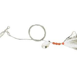 Fluke Spinner White Bucktail Fishing Rig